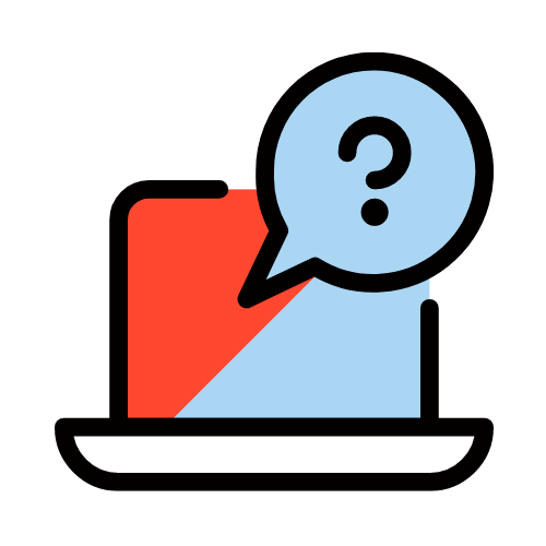 Orange Questions Icon