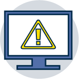 caution computer icon