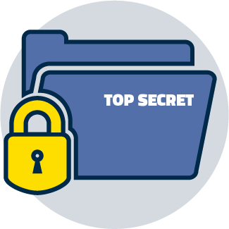 lock top secret folder