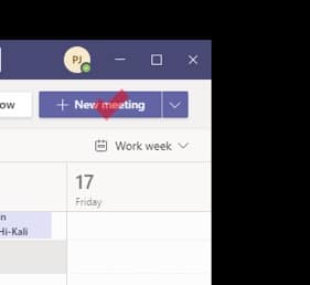 setup a new meeting in microsoft teams